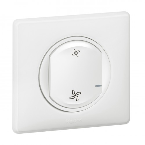 Interrupteur sans fils supplémentaire pour installation connectée Céliane  with Netatmo avec plaque Laqué Blanc